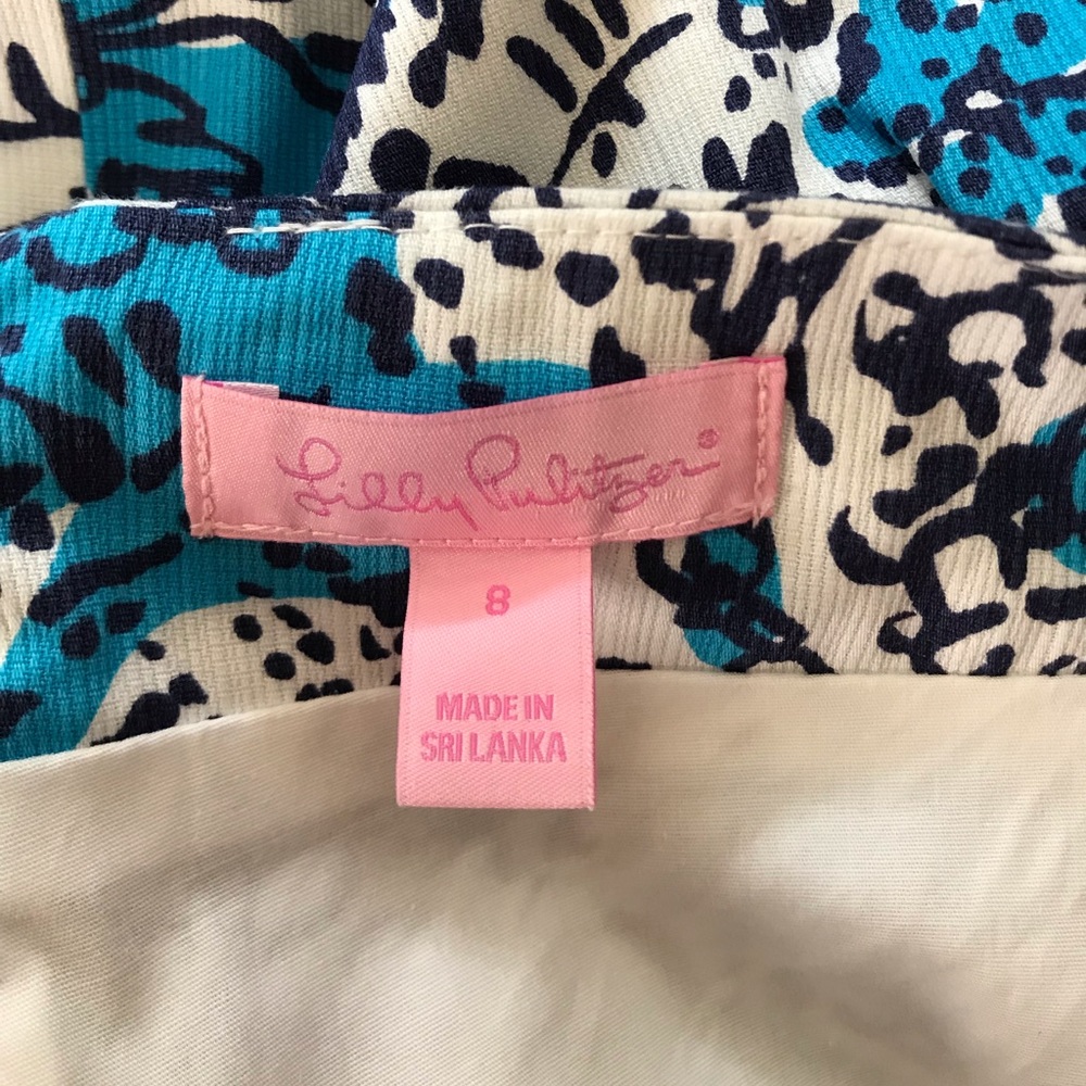 Lilly Pulitzer Navy and Light Blue Skort - Picture 3 of 3